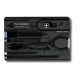 Швейцарская карточка VICTORINOX SwissCard Classic, 10 функций, полупрозрачная чёрная