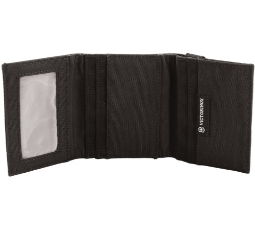 Бумажник VICTORINOX Lifestyle Accessories 4.0 Tri-Fold Wallet, чёрный, нейлон, 9x3x10 см