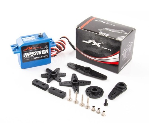 Сервомашинка цифровая JX Servo WP-5318HV (53г/18.5/0.09/8.4V) влагозащищенная