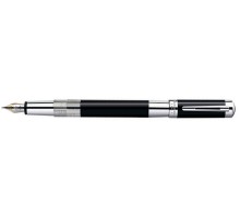 Перьевая ручка Waterman Elegance Black ST. Перо из чистого золота 18К. Детали дизайна: посеребрение