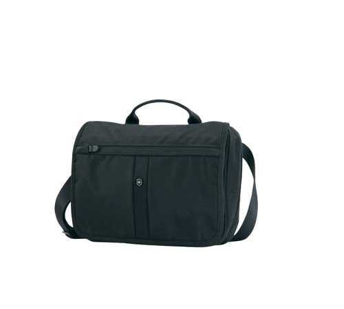 Сумка VICTORINOX Adventure Traveler, с системой защиты RFID, чёрная, нейлон 800D, 27x8x22 см, 4 л