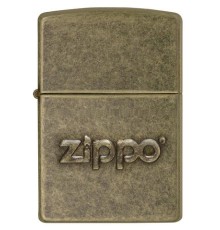 Зажигалка ZIPPO Classic с покрытием Antique Brass, латунь/сталь, серебристая, матовая, 38x13x57 мм