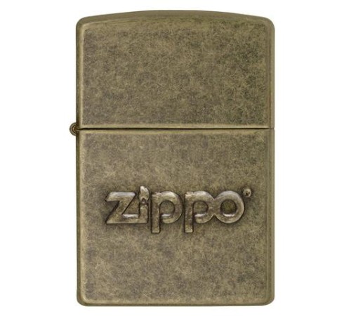 Зажигалка ZIPPO Classic с покрытием Antique Brass, латунь/сталь, серебристая, матовая, 38x13x57 мм