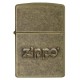 Зажигалка ZIPPO Classic с покрытием Antique Brass, латунь/сталь, серебристая, матовая, 38x13x57 мм