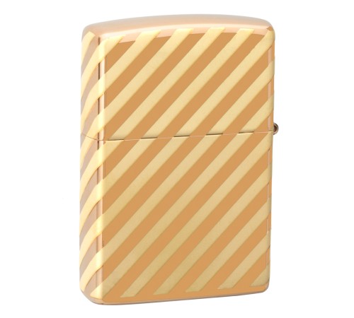 Зажигалка ZIPPO Vintage Box Top с покрытием High Polish Brass, латунь/сталь, золотистая, 38x13x57 мм