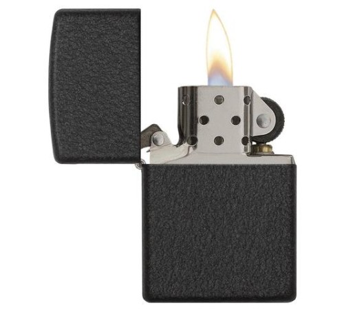 Зажигалка ZIPPO Classic с покрытием Black Crackle™, латунь/сталь, чёрная, матовая, 38x13x57 мм