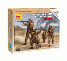 Сборные солдатики ZVEZDA Британская пехота, 1/72