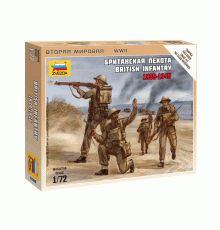 Сборные солдатики ZVEZDA Британская пехота, 1/72