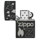 Зажигалка ZIPPO Classic с покрытием Black Matte, латунь/сталь, черная, матовая, 38x13x57 мм