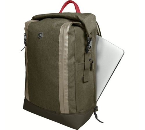Рюкзак VICTORINOX Altmont Classic Rolltop Laptop 15'', зелёный, полиэфирная ткань, 29x17x47 см, 18 л