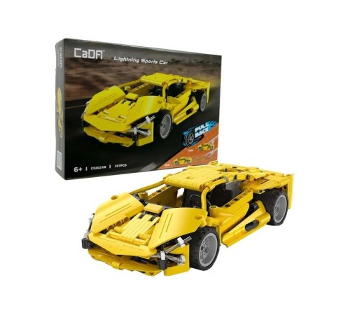 Конструктор CADA спортивный автомобиль Lightning Sports Car, инерционный (357 деталей)