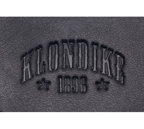 Монетница KLONDIKE Dawson, натуральная кожа в черном цвете, 8,5 х 2 х 7,5 см