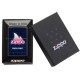 Зажигалка ZIPPO Classic с покрытием Black Matte, латунь/сталь, чёрная, матовая, 38x13x57 мм