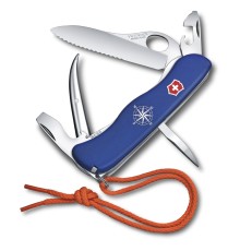 Нож перочинный VICTORINOX Skipper Pro, 111 мм, 12 функций, с фиксатором лезвия, со шнурком, синий