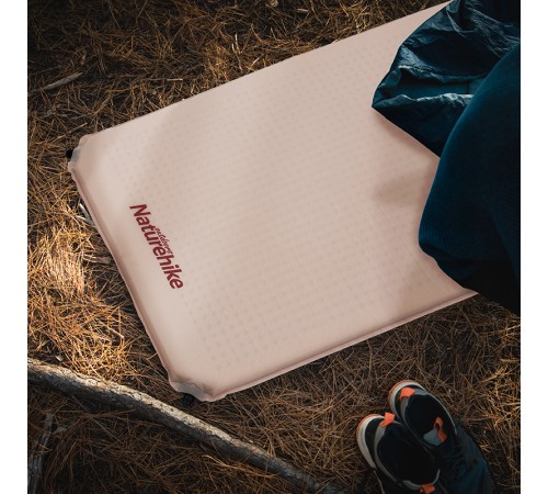 Коврик самонадувной Naturehike NH20DZ002 бежевый 6см, 6927595795248