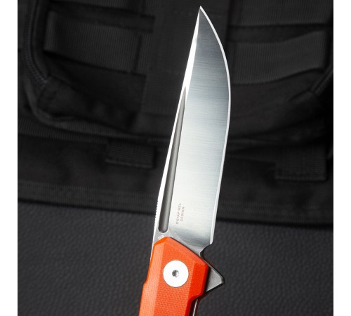 Нож Bestechman Dundee сталь D2, рукоять G10 оранжевая