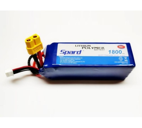 Аккумулятор Li-Po Spard 1800mAh, 22,2V, 75C, XT60