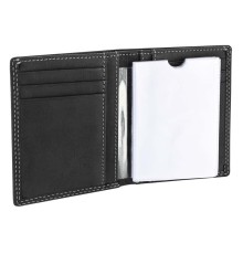 Визитница WENGER Le Rubli, черный, воловья кожа, 8,5×2×10,5 см