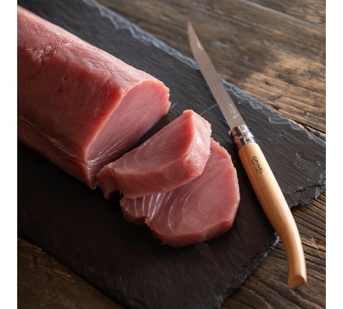 Нож филейный Opinel №15, нержавеющая сталь, рукоять из дерева бука