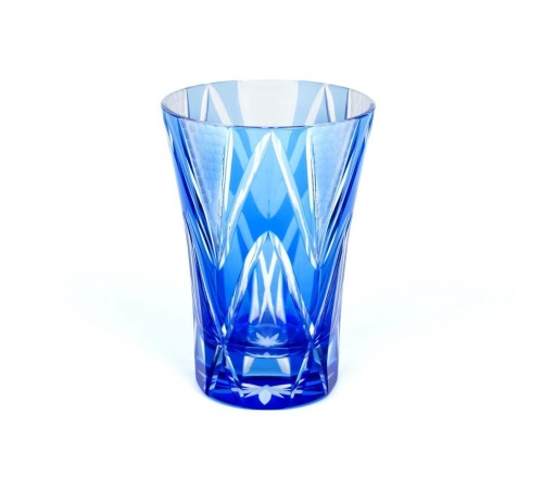 Стакан TAJIMA GLASS Звездные грани 240 мл, голубой