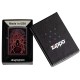 Зажигалка ZIPPO Spider Design с покрытием Black Matte, латунь/сталь, чёрная, матовая, 38x13x57 мм