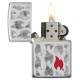 Зажигалка ZIPPO Classic с покрытием High Polish Chrome, латунь/сталь, серебристая, 38x13x57 мм