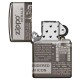 Зажигалка ZIPPO Classic с покрытием Black Ice®, латунь/сталь, чёрная, глянцевая, 38x13x57 мм
