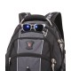 Рюкзак SWISSGEAR, 15”,чёрный/серый, полиэстер 900D/420D/М2 добби, 34x23x48 см, 38 л