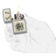 Зажигалка ZIPPO Classic с покрытием Street Chrome™, латунь/сталь, серебристая, 36x12x56 мм