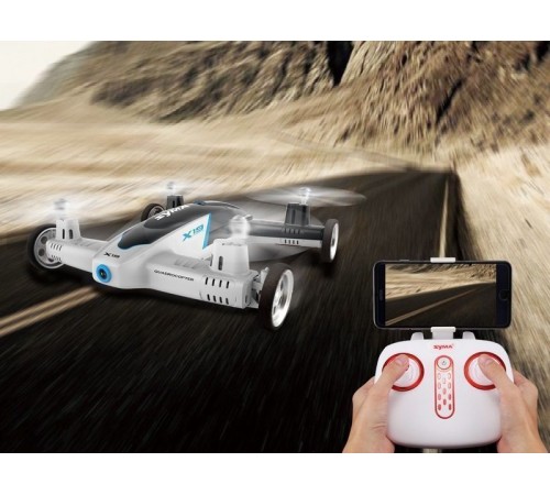 Р/У квадрокоптер Syma X19W Летающая машина с FPV трансляцией Wi-Fi 6-AXIS 2.4G RTF