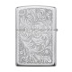 Зажигалка ZIPPO Venetian® с покрытием High Polish Chrome, латунь/сталь, серебристая, 38x13x57 мм