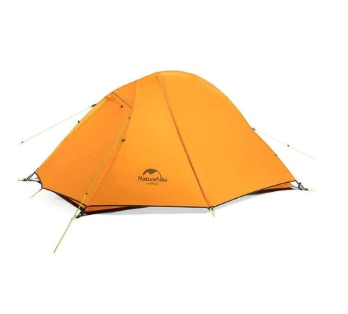 Палатка  Naturehike сверхлегкая + коврик NH18A180-D, оранжевая, 6927595731949