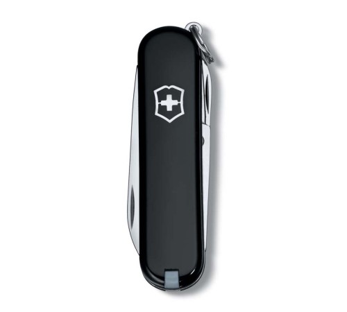 Нож-брелок VICTORINOX Classic SD, 58 мм, 7 функций, чёрный