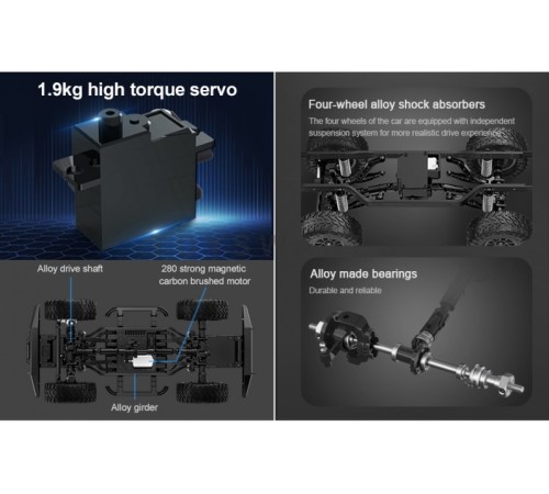 Радиоуправляемый краулер Double Eagle Land Rover D110 4WD RTR масштаб 1/14 4WD 2.4G RTR