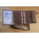 Бумажник KLONDIKE «Jamie», натуральная кожа в коричневом цвете, 9 х 10,5 см