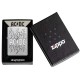 Зажигалка ZIPPO AC/DC с покрытием Street Chrome, латунь/сталь, серебристая, 38x13x57 мм