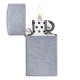 Зажигалка ZIPPO Slim® с покрытием Street Chrome™, латунь/сталь, серебристая, матовая, 29x10x60 мм