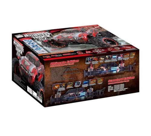 Радиоуправляемый монстр Remo Hobby Dinosaurs Master TWINS MOTOR (красный) 4WD 2.4G 1/8 RTR