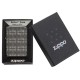 Зажигалка ZIPPO Armor® с покрытием Black Ice®, латунь/сталь, чёрная, глянцевая, 37х13x58 мм