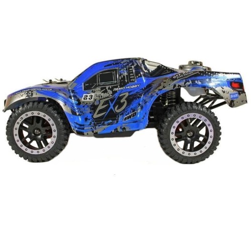 Радиоуправляемый шорт-корс Remo Hobby EX3 UPGRADE (синий) 4WD 2.4G 1/10 RTR