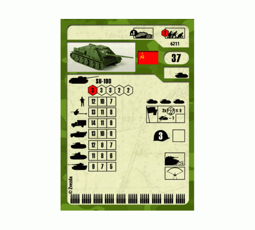Сборная модель ZVEZDA Советский истребитель танков СУ-100, 1/100