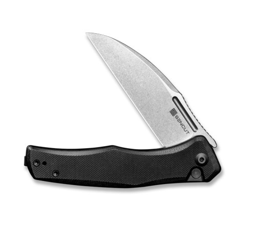 Складной нож SENCUT Watauga D2 Steel Stonewashed Handle G10 Black