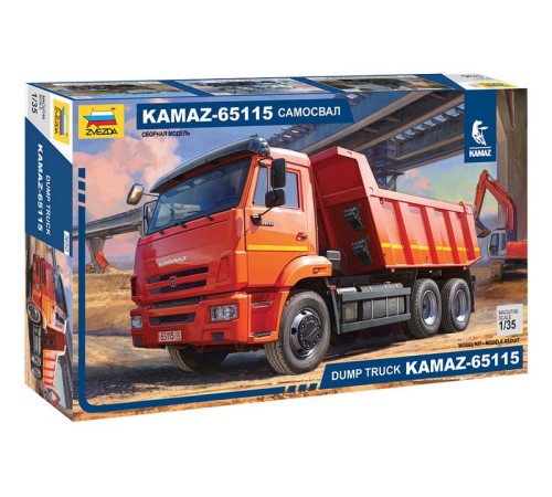 Сборная модель ZVEZDA KAMAZ-65115 самосвал, 1/35