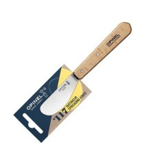 Нож для масла Opinel №117, деревянная рукоять, блистер, нержавеющая сталь, 001933