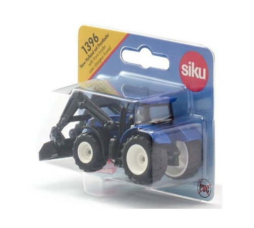 Трактор Siku 1396 New-Holland TTV 7150, с фронтальным погрузчиком, синий