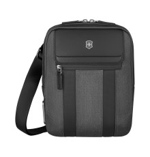 Сумка через плечо VICTORINOX Architecture Urban 2 Crossbody Bag,серый, полиэстер/кожа, 9x22x28 см,6л