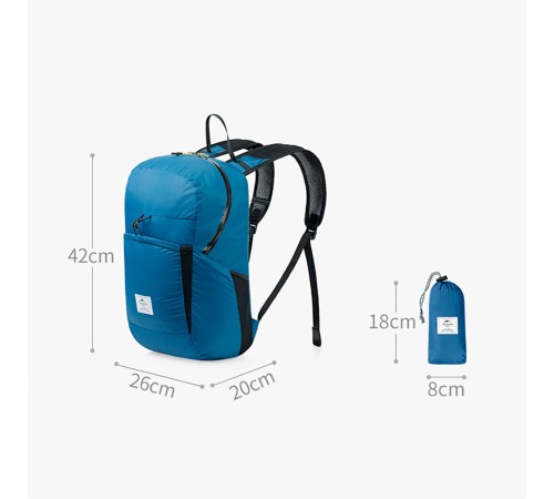 Рюкзак компактный Naturehike 18L NH17A012-B Ultra-Light синий
