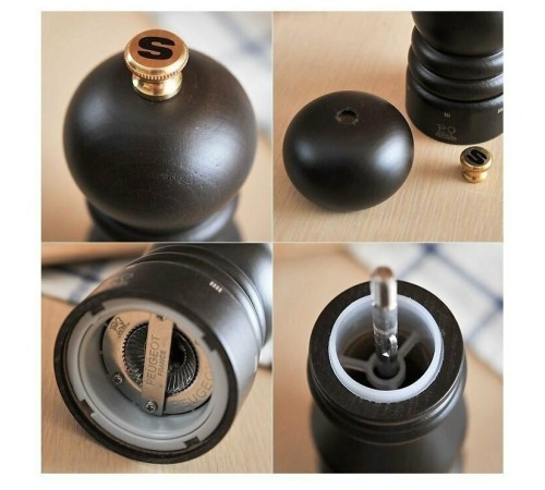 Мельница механическая для соли Peugeot Paris in black lacquered,18 см