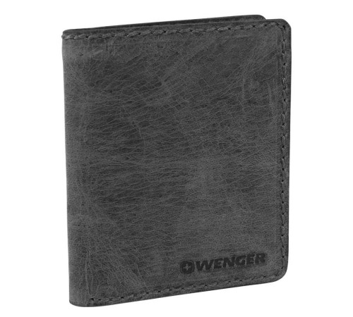 Портмоне WENGER Arizona, черный, воловья кожа, 10×2×13 см