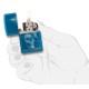 Зажигалка ZIPPO Classic с покрытием High Polish Blue, латунь/сталь, голубая, глянцевая, 36x12x56 мм